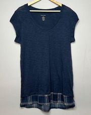 BOXERCRAFT BLUE SCOOP NECK SHORT SLEEVED SLEEP SHIRT SIZE 2XL