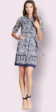 Brigitte printed shirt dress