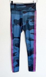 Noli Yoga High Waist Warrior Legging In Blue Camo