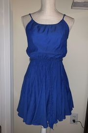 Blue Linen Dress 