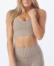 Premier Bra: Mocha/Oatmilk Stripe