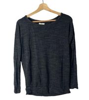 Lou & Grey Dark Gray Knit Pullover Long Sleeve S