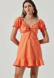 NWT ASTR the Label  Verana Dress In Color:Dark Tangerine