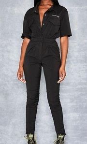 Game Plan Black Tech Nylon Jumpsuit