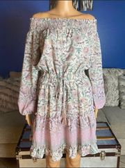 Women’s Blouson Dress Floral Smocked