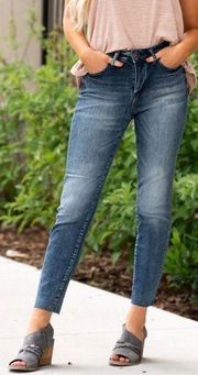 Judy Blue Shelly High Rise Just For Me Relaxed Fit Jeans: Dark Wash