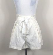 Airlie Shorts High Waisted Belted Striped