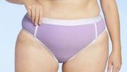 Women's Terry High Waist Bikini Bottom - Kona Sol, Purple, 2X NWT