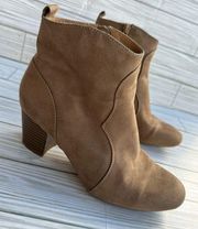 American Eagle Tan Western Ankle Boots Womens Size 7 Booties