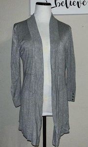 Premise Studio Gray Cardigan, buttons at the cuff, size Large
