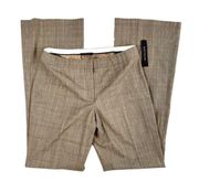 NWT Elie Tahari Theora Plaid Wool Blend Trouser Pants