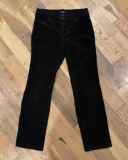 Ralph Lauren Black Velour Pants Size 8