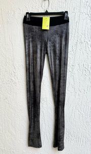 BCBG max azria leggings with zippers metallic XS