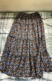 Floral Long Skirt 