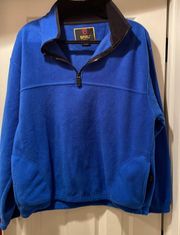 Blue Fleece Quarter Zip