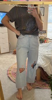 Wide Leg Cropped Jeans