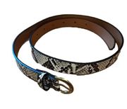 American Eagle Outfitters Faux Snakeskin Belt Gold Buckle Women’s Size Small