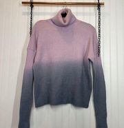 Love + Harmony Women’s Turtle Neck Ombre Pullover Sweater Size S