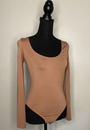 Nude bodysuit TopShop Top Longsleeve Size 6