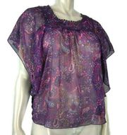 💵 MASINNI Small Sheer Like Purple Blouse