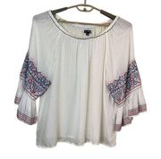 Max Edition Boho Embroidered Blouse Size XL