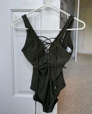 Mossimo Olive Green Bathing Suit