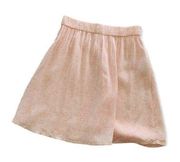 Abound A-Line Pink and White Mini Moo Print Pull On Mini Skirt XS