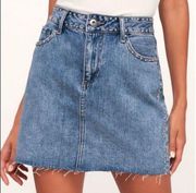 Pistola denim studded jean mini skirt size 26