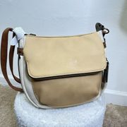 Time and Tru Dayana Essential Crossbody Bag with Adjustable Strap Beige Tan