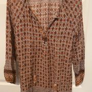 Kori America boho tunic blouse in small