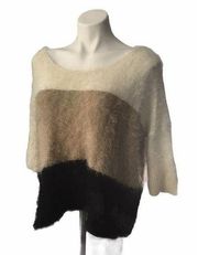 Gianni Bini Fuzzy Color Block Sweater