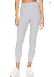 WeWoreWhat Stretch High Rise Gray Thermal Waffle Leggings Heather Grey Medium