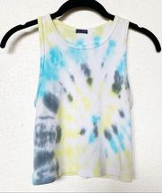 Brandy Melville  Cropped Tie Dye Ribbed Tank One Size