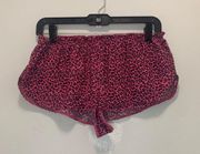 I Only Sleep In PINK Animal Print Sleep Shorts Size Small