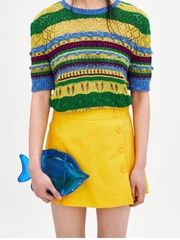 ZARA Yellow Mini Skort