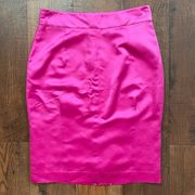 TRINA TURK hot pink silk pencil skirt