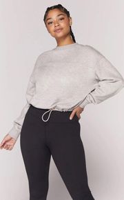 Sweatshirt Canyon Crewneck Pullover Cropped Heather Gray S