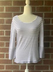 Striped Bell Sleeved Sweater