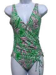 Lilly Pulitzer Green Bean Daisy FOXI One piece Swimsuit size XS‎