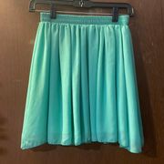 Teal Skater Skirt