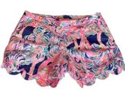 Lilly Pulitzer Magnolia Shorts‎ Women's Size 2 Pelican Pink