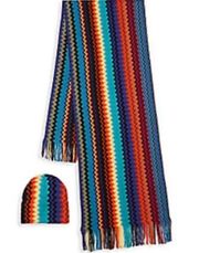 NWT Missoni $320 Scarf & Hat Set Made in Italy