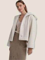 Club Monaco Cropped Teddy Jacket SOLD OUT ON WEBSITE NWT Sz M