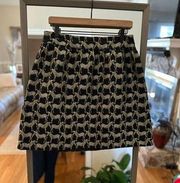 Crown & Ivy Zebra Print A Line Full Skirt Size 16