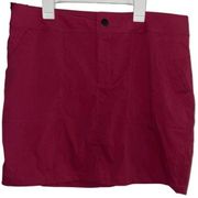 BOSTON TRADERS RED STRETCH 4 POCKETS SKORT MEDIUM