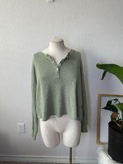 SUNDRY Thermal Boxy Henley