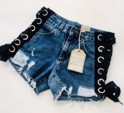 Levi Lace Up Shorts