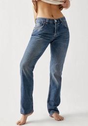 FREE PEOPLE CRVY Siren Low Rise Straight Jeans‎ Size 28