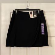 Jones New York The Faux Wrap Skorts 100% cotton brand new color black