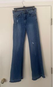 Cowgirl Couture Distressed Flare Jeans